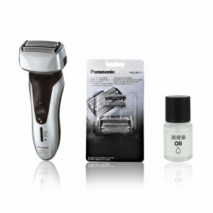 Электробритва Panasonic ES-RF31-S520-AS3 с дополнительным комплектом из лезвий и сетки WES-9172Y и маслом WES-8196X-7911
